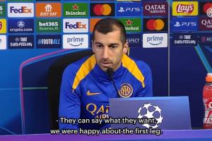 8868体育-国米庆祝得像夺冠？姆希塔良回应凯恩：言论自由，但并未过度庆祝